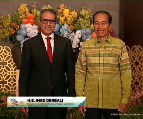 رئيس المجلس الوطني للجهات والأقاليم يستقبل رئيس جمهورية إندونيسيا