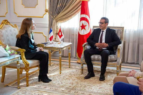 رئيس المجلس الوطني للجهات والأقاليم يلتقي بسفيرة فرنسا بتونس